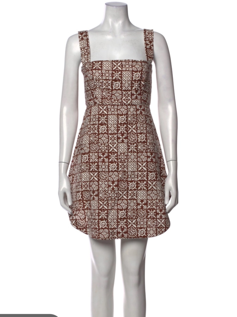 Coco Shop Brown Check Mini Dress